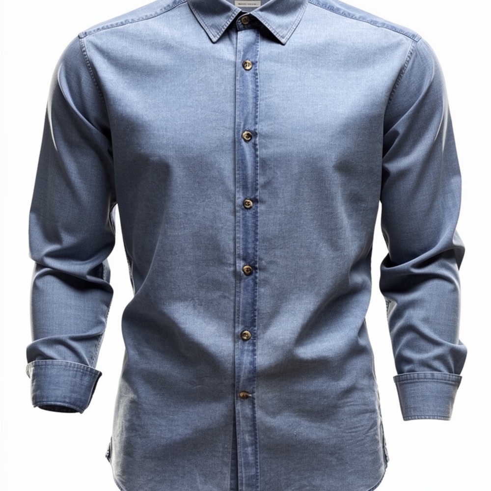 Brunello Cucinelli Classic Blue Button Down Shirt